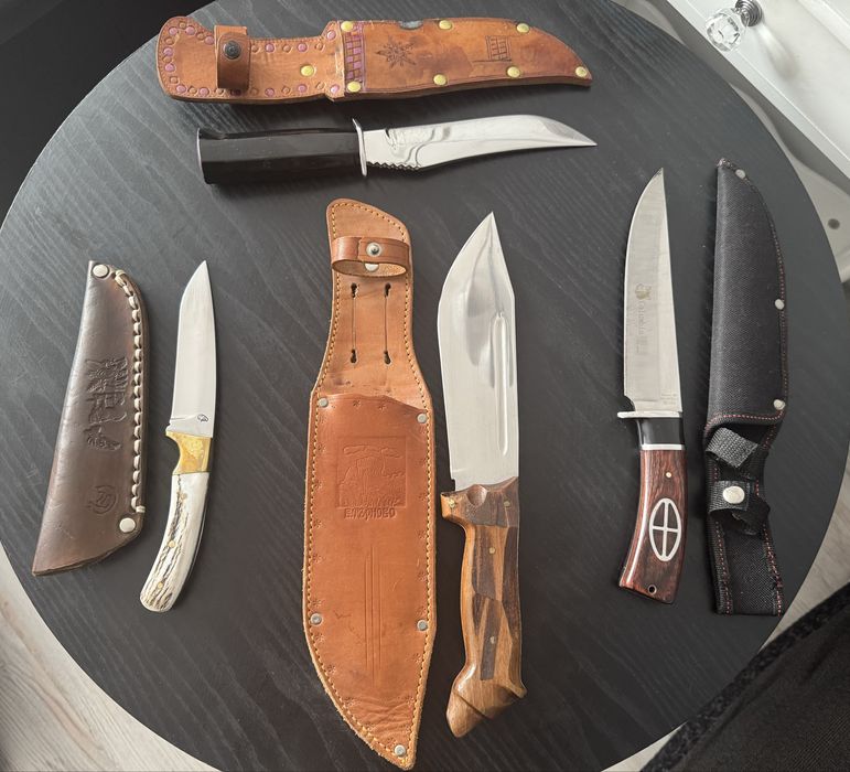 Лот ловни ножове и Opinel, Gerber Bear Grylls + подарък кожен портфейл