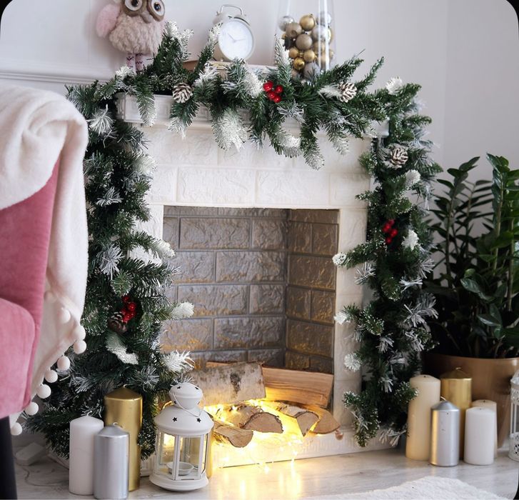 Ёлочная Лента Из Искусственной Хвои Для Декора