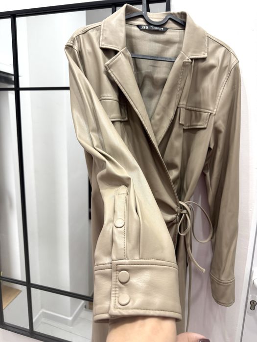 Рокля кожена на Zara S