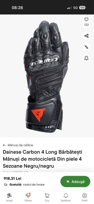 Manusi Dainese NOI nefolosite