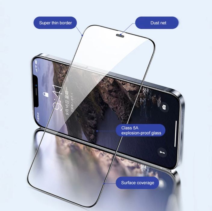 Folie sticla 20D FULL GLUE pt iPhone 12 , 12 Mini, 12 Pro, 12 Pro Max