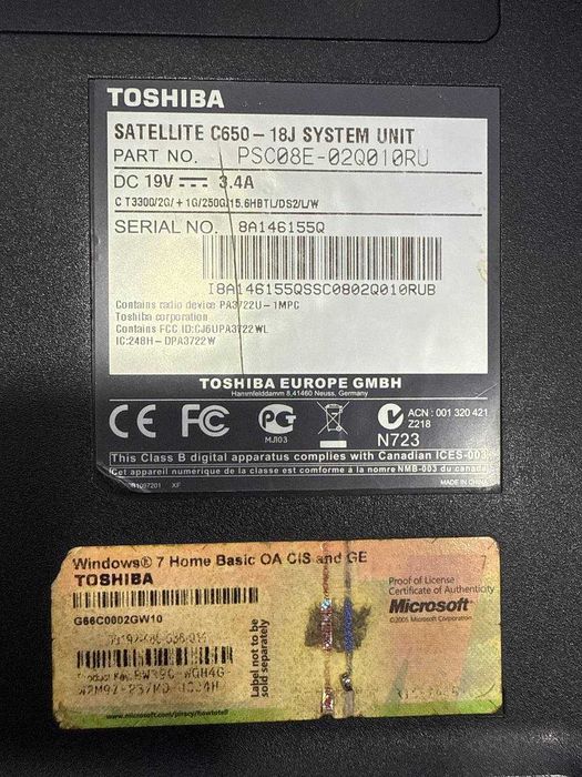 noutbuk toshiba arzon