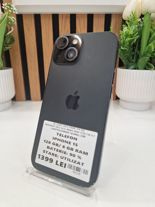 Iphone 15 128GB / 6GB RAM 90% Baterie Garantie!#58185