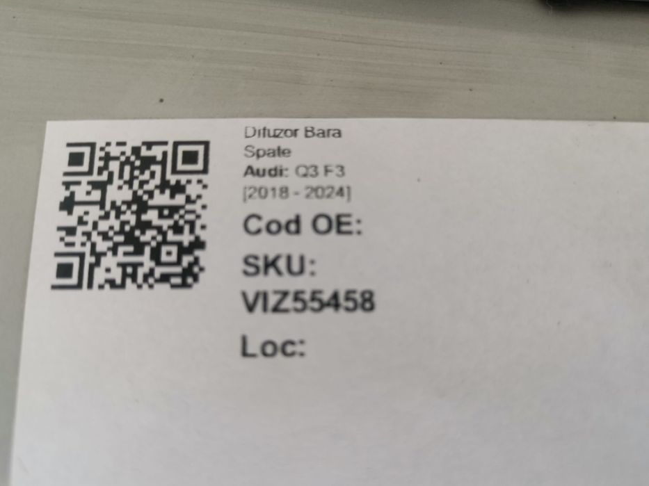 Difuzor Fusta Bara Spate Audi Q3 F3 2018 2019 2020 2021 2022 2023 2024