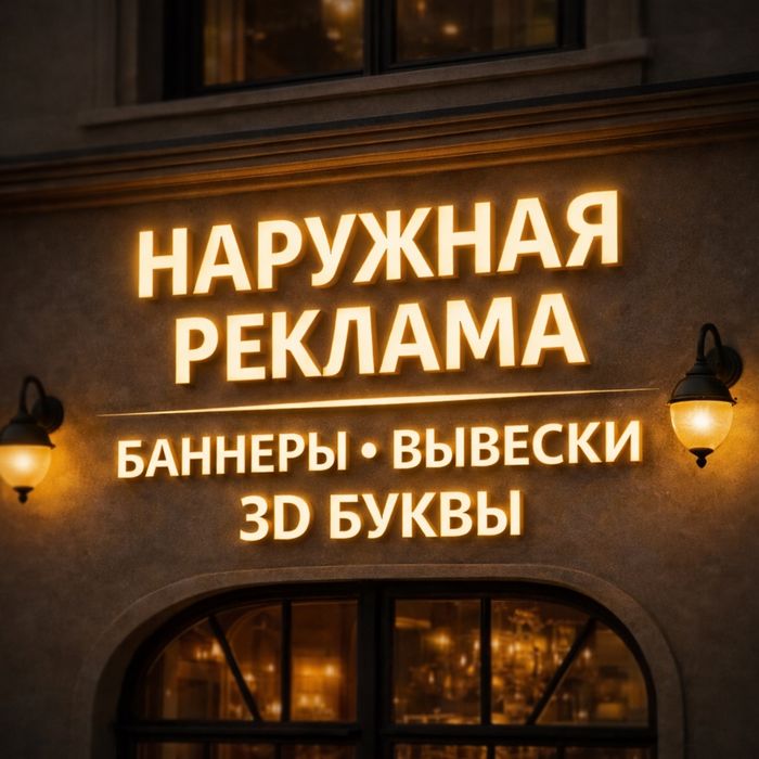 Наружная реклама / Reklama xizmatlari / Объемные Буквы /Bortma harflar