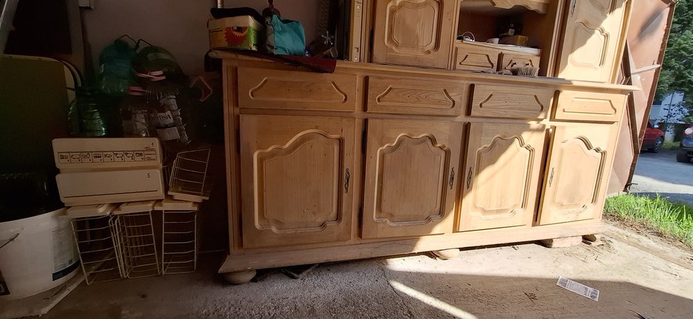 Mobilă lemn masiv / vitrină / bufet