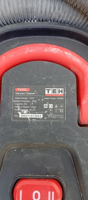 Барабанный пылесос TEH универсальный для всех работ, 1400W