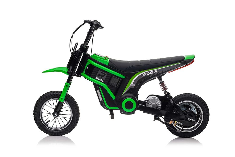 Motocicleta electrica Kinderauto Enduro 350W 24V roti gonflabile Green