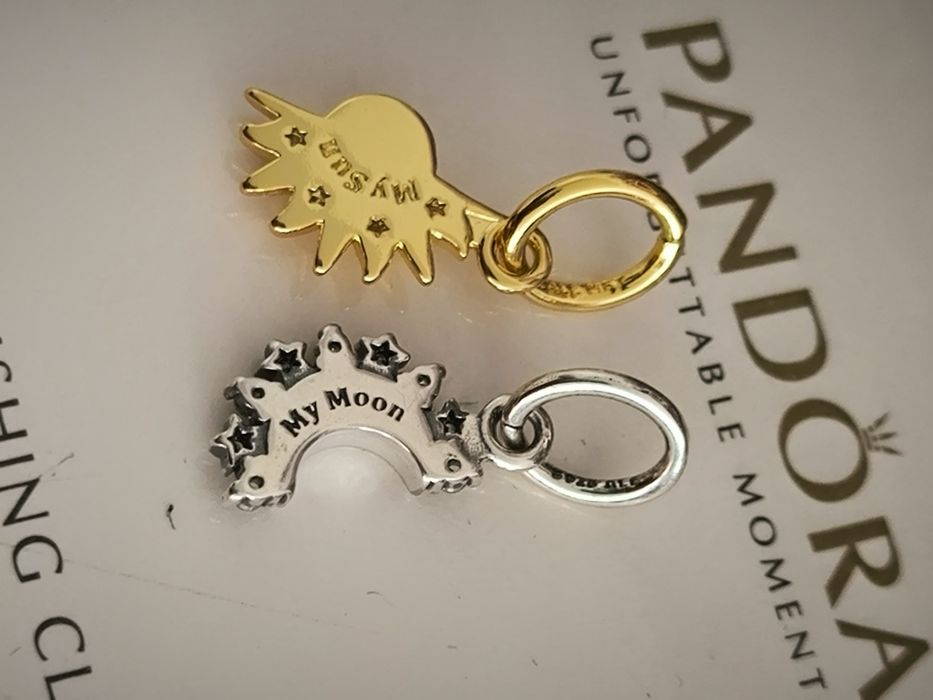 Charm Pandora luna și soare