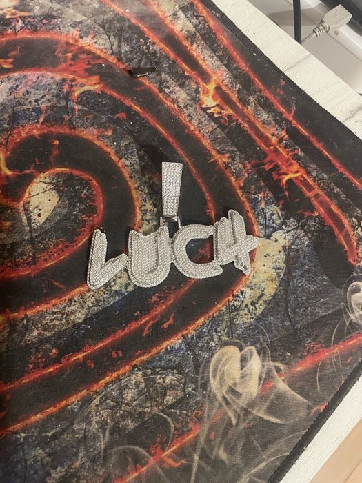 Lanta iced out argint + diamante semipretioase