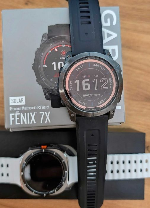 Продавам/Заменям- FENIX 7X 51mm solar/Samsung Watch Ultra LTE/Oura Ring 3/Amazfit Helio Ring