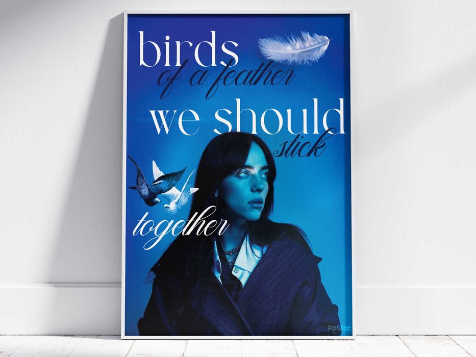 Постер на Billie Eilish /с рамка/