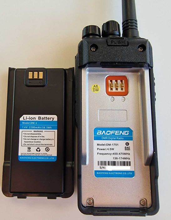 Baofeng DM-1701 радиостанция usb type c mod