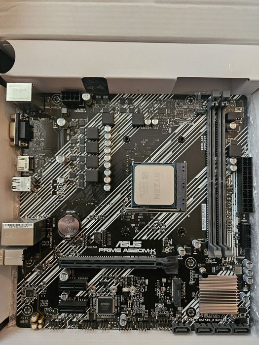 Ryzen 5 3600 + Asus Prime A520M-K+ Охладител