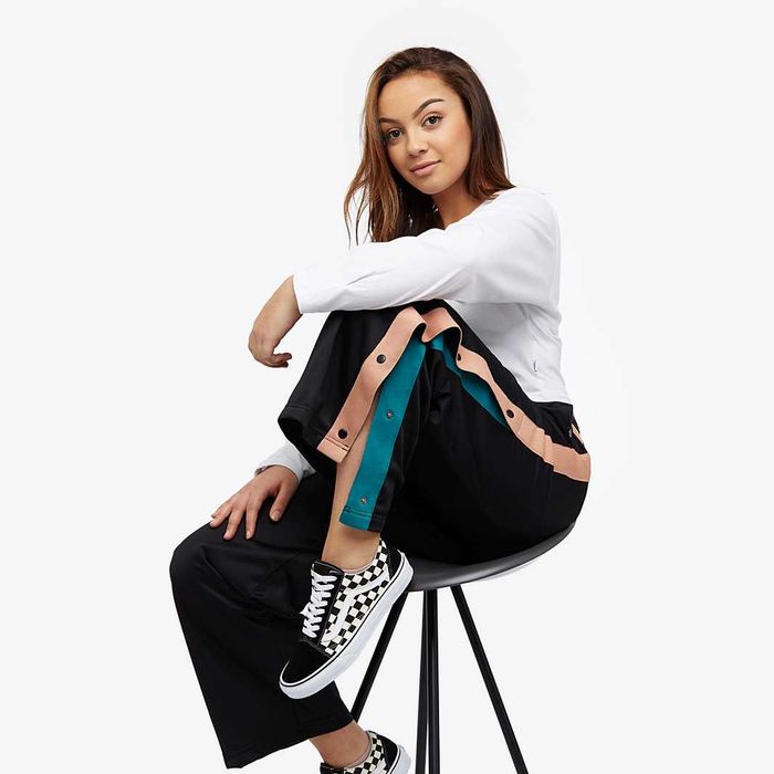 Pantaloni trening Vans negri, dama, largi, retro marimea M