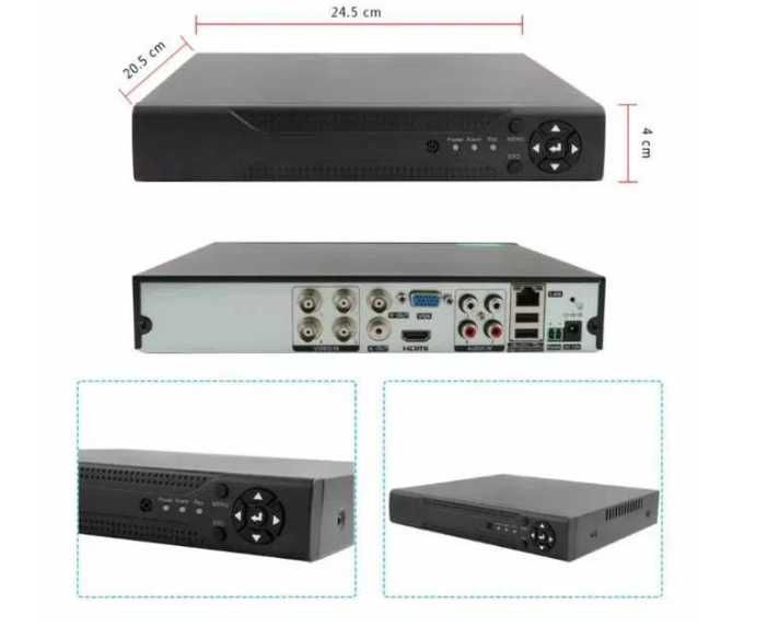 Комплект за видеонаблюдение 4 камери двр, AHD, HD, IR,