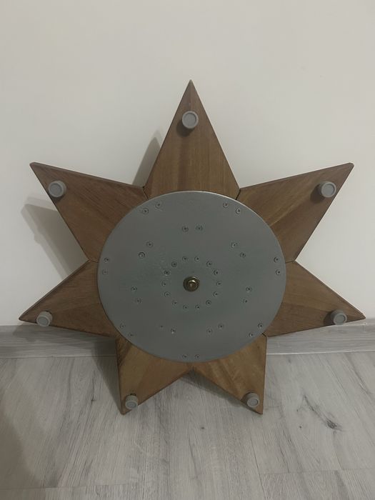 Луксозна дървена поставка за елха "Звезда"