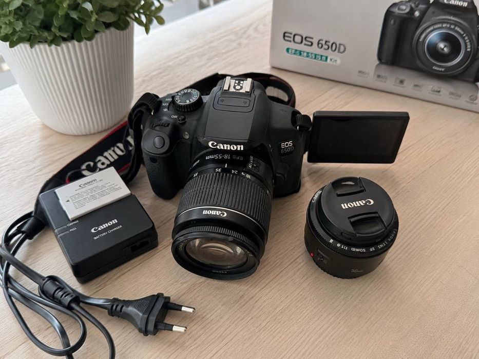 Canon EOS 650D + 2 обектива