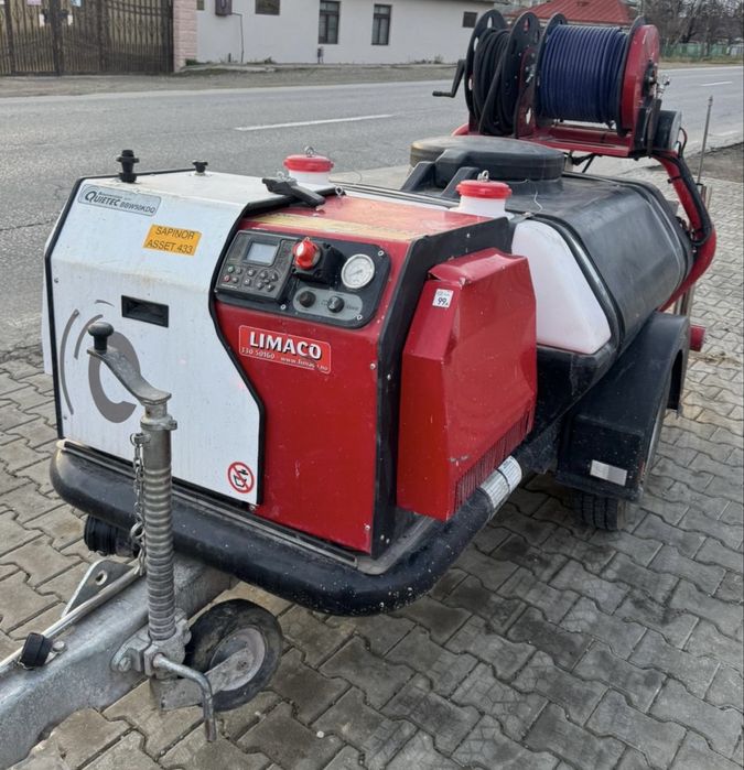 Limaco masina de curat/spalat canalizari cu presiune 350bari