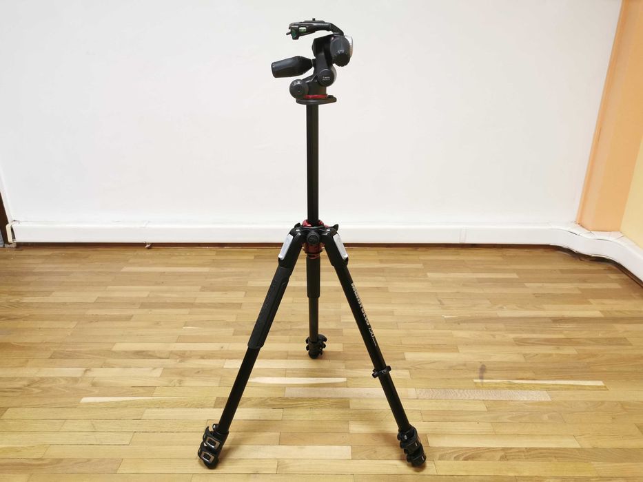 Manfrotto MT190XPro3 + Manfrotto MHXPRO-3W статив за фотоапарат