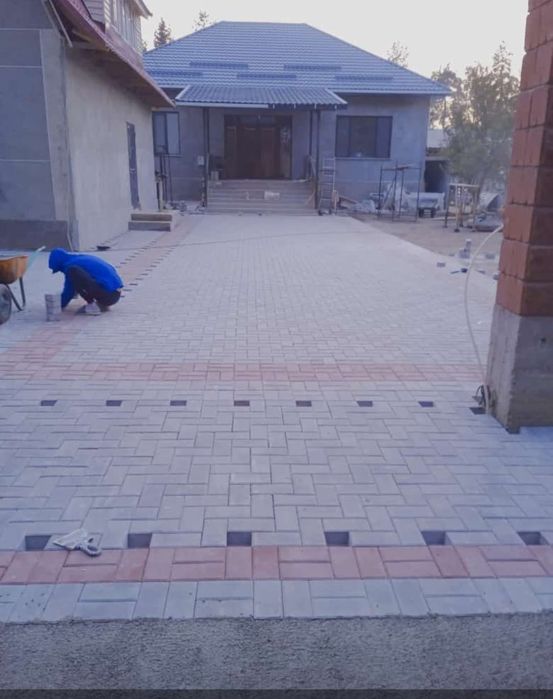 Укладка брусчатки