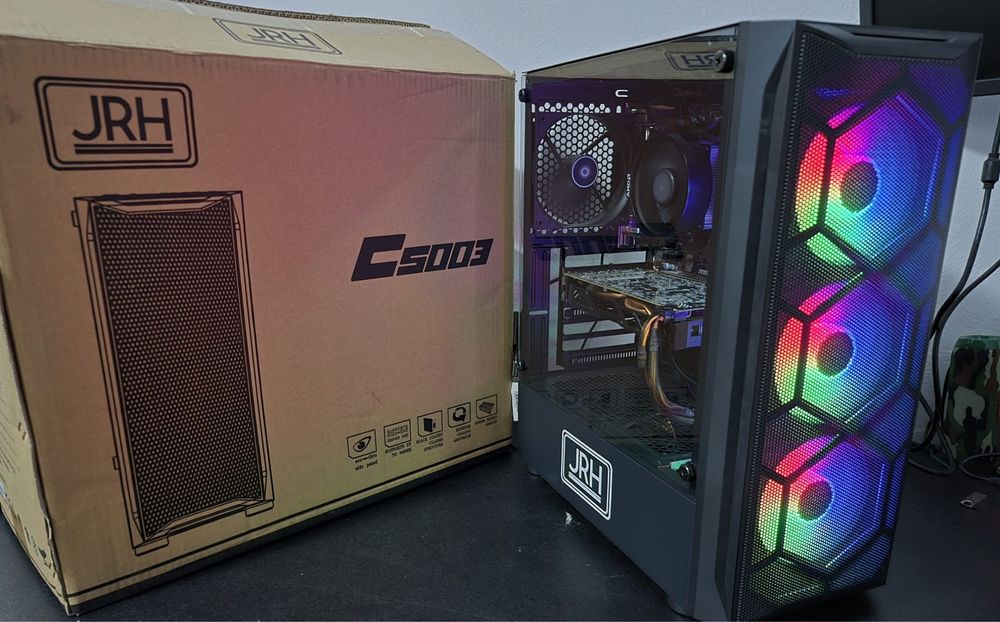 PC Gaming Ryzen 5 2600X 16GB DDR4 Placa video 8GB