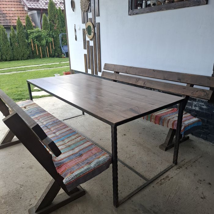 Mobilier rustic terasa sau foisor