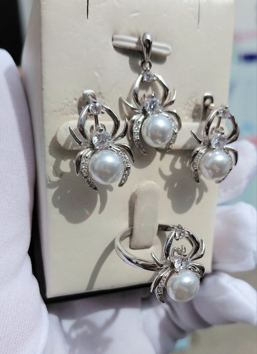 Комплекты Серебро 925. Жемчуг.