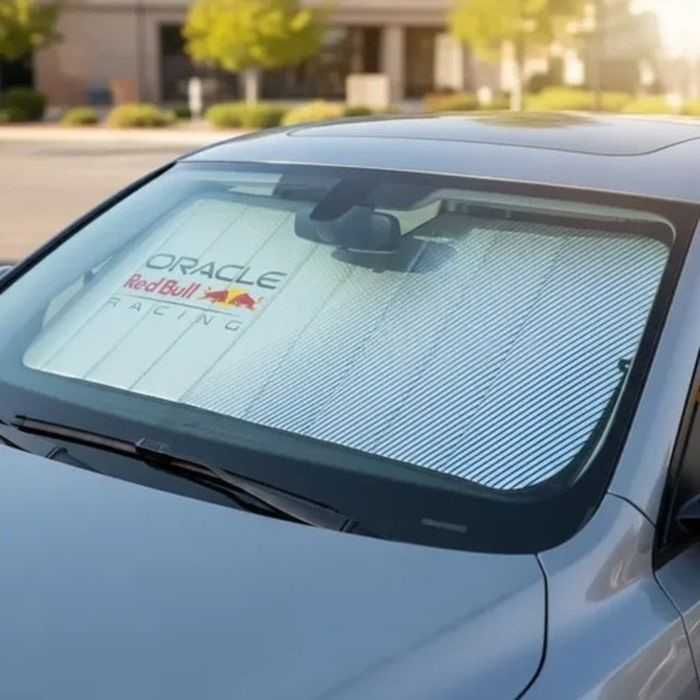Сенник за предно стъкло Red Bull Racing, 147 x 70см, Сив и Син