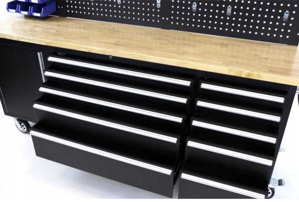 Подвижен шкаф за инструменти с работен плот HAWEK