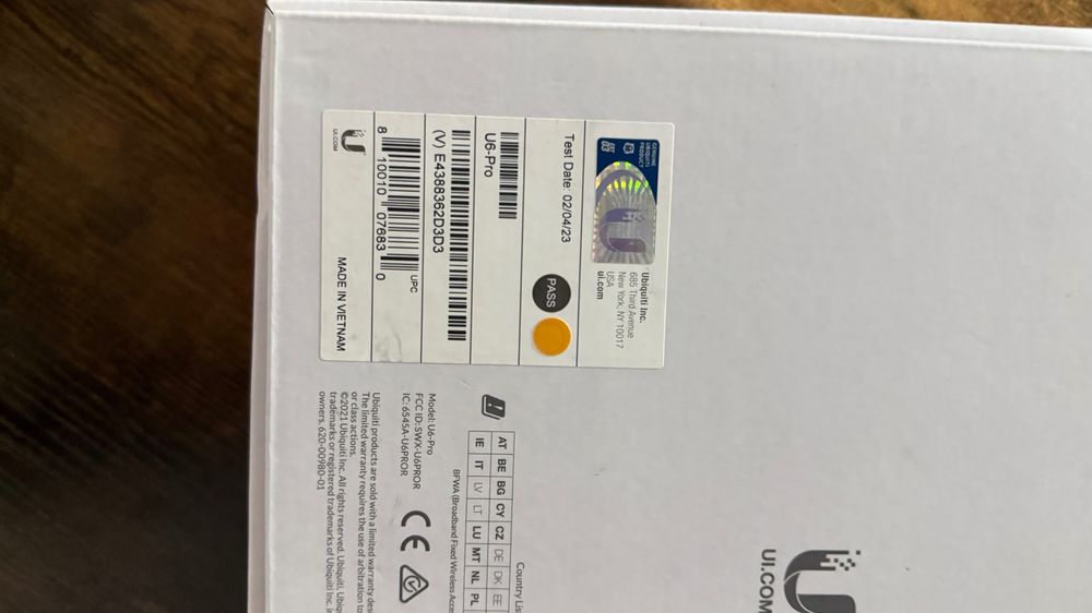 Ubiquiti UniFi U6-PRO WiFi 6 Professional Access Point