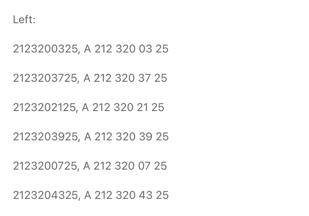 Perna Perne suspensie aer Mercedes Benz class E Cls E63 W218 W212 S212