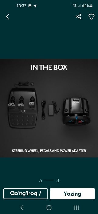 Playstation3 va Logitech rolovoylar sotiladi