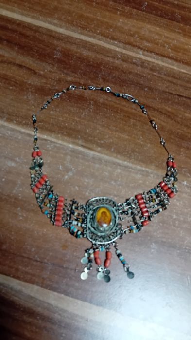 Етно колие със сребърна икона