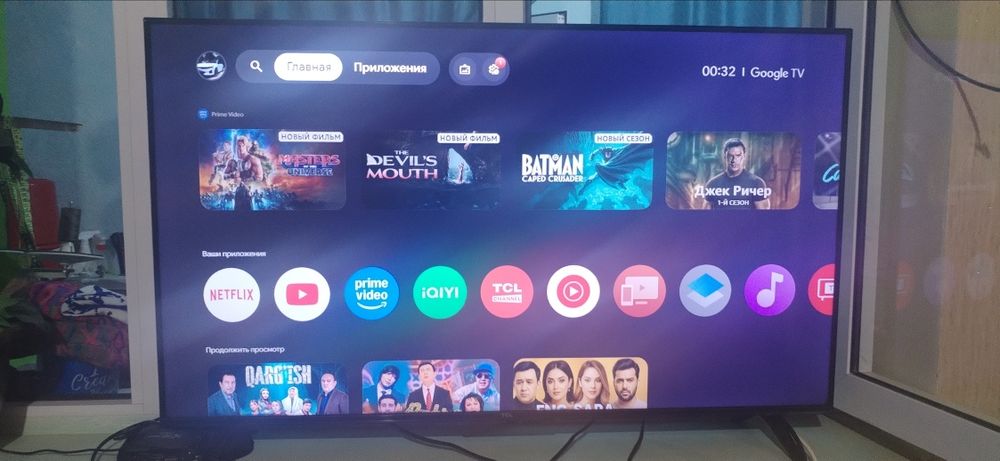 TCL P635 43" Smart TV, atigi 2 oy ishlatilgan