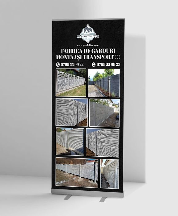 Fabricam garduri din beton placi de gard stalpi de beton gardultau.com