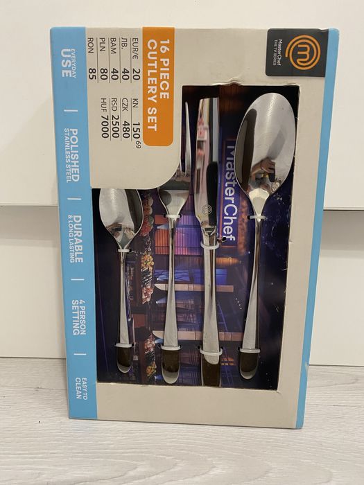 Чисто нов комплект прибори за хранене MasterChef – 16 части