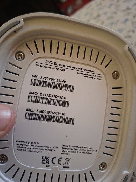 ZYXEL 5G NR Indoor Router cu Sim CPE WIFI 7 Model NR5307