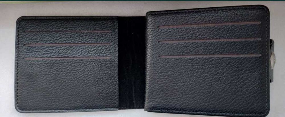 Portofel negru personalizat Volkswagen VW din piele ecologica