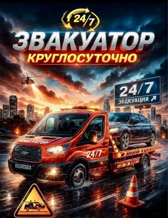 Эвакуатор по городу и межгород