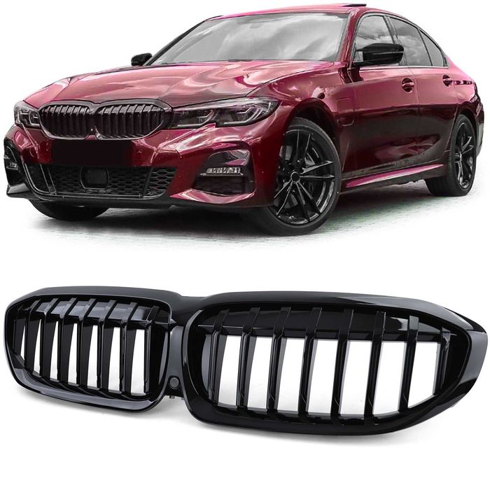 Grile Nari Simple M Sport Grila Simpla BMW G20 G21 2019+ Negru Lucios