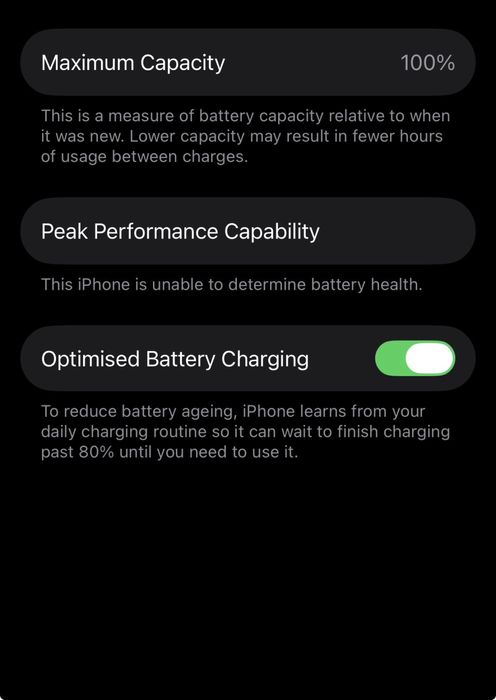 iPhone 14 с 100% капацитетна батерията