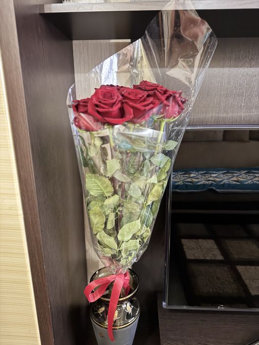 Продам метровые красные розы