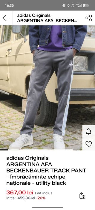Pantaloni bărbați Adidas Originals Beckenbauer Argentina XS/S