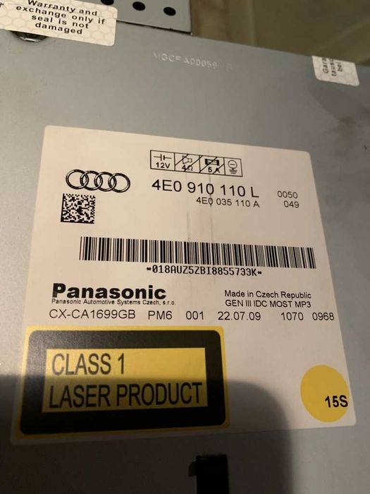 Magazie de cd cu mp3 mmi 3G Audi A8 d3,Audi A6 c6 4f