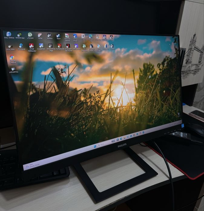 Монитор игровой 24дюйм|144гц|1мс philips freesync premium