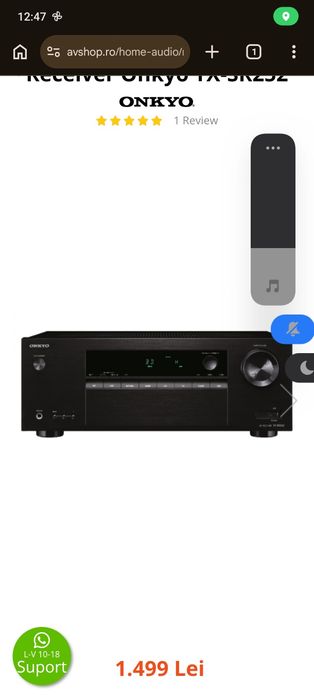 Reciver/Amplificator Onkyo Tx-Sr252