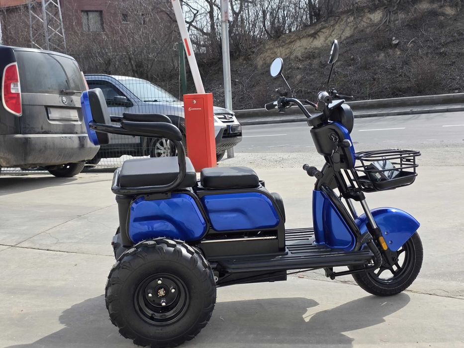 Triciclu electric FARA PERMIS 2 locuri | 1000w Livrare acasa, Garantie