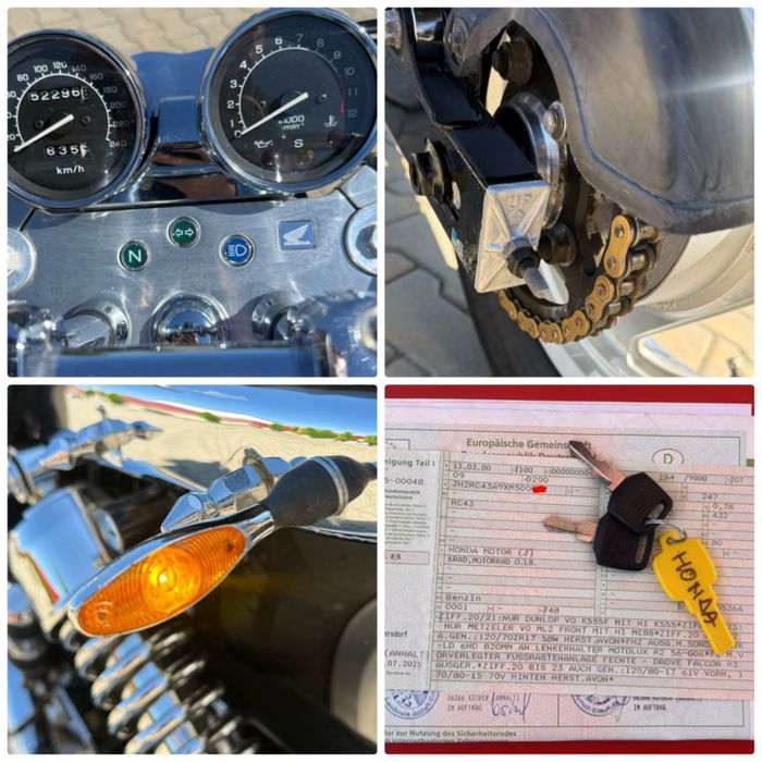 HONDA VF 750 C MAGNA RC43 BOBBER 87 cai EXTRA CROM evacuare SUPER TRAPP ghidon+ comenzi frontale custom recent adusa din Germania fara zgarieturi Top