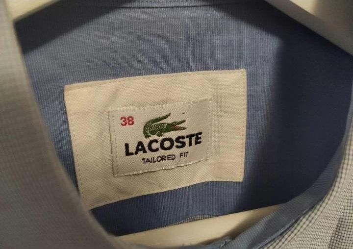 Рубашка летние  белая оригинал Lacoste